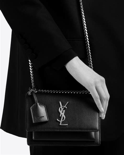 ysl sunset medium bag in smooth leather|ysl small sunset bag.